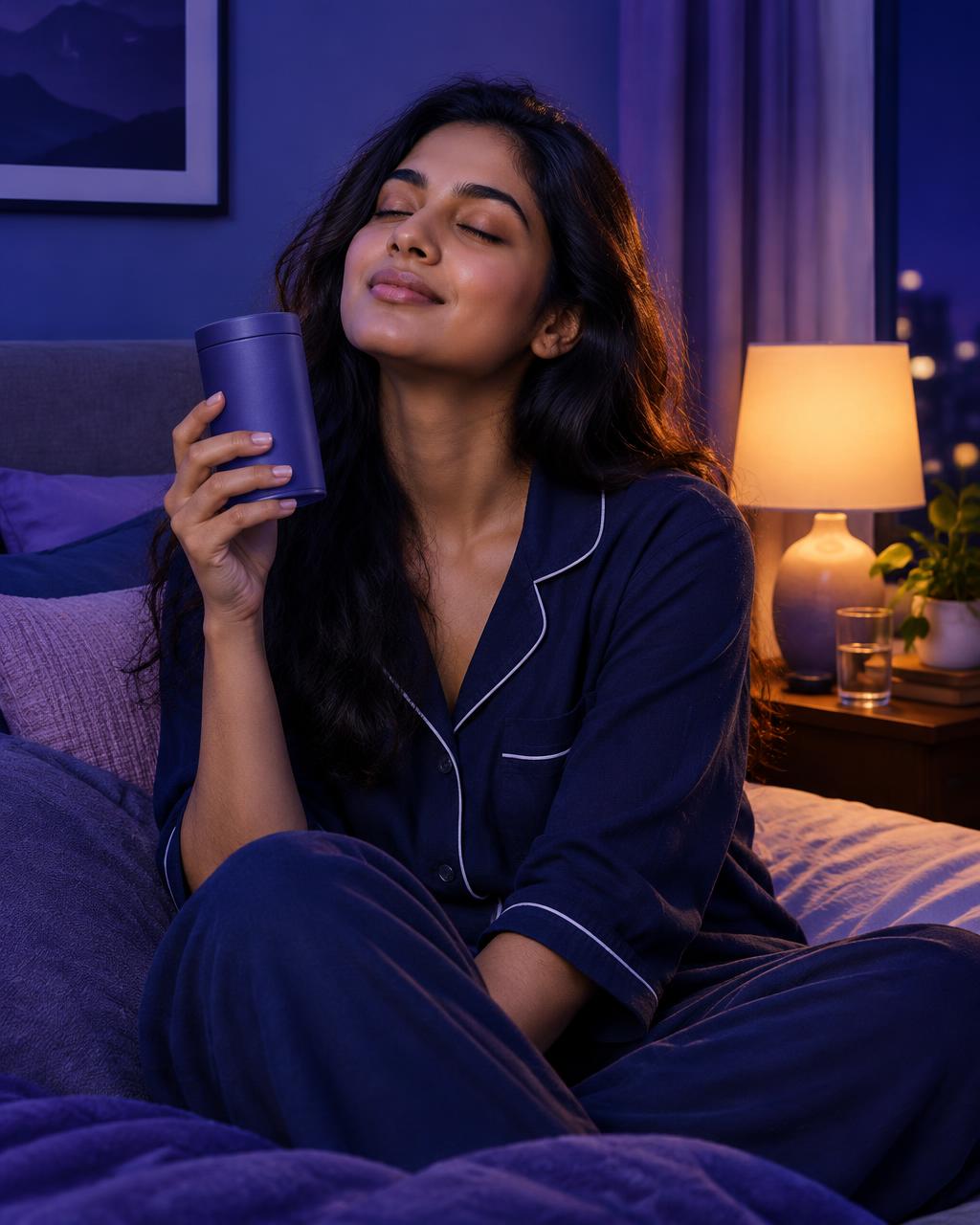 A peaceful evening wind-down routine